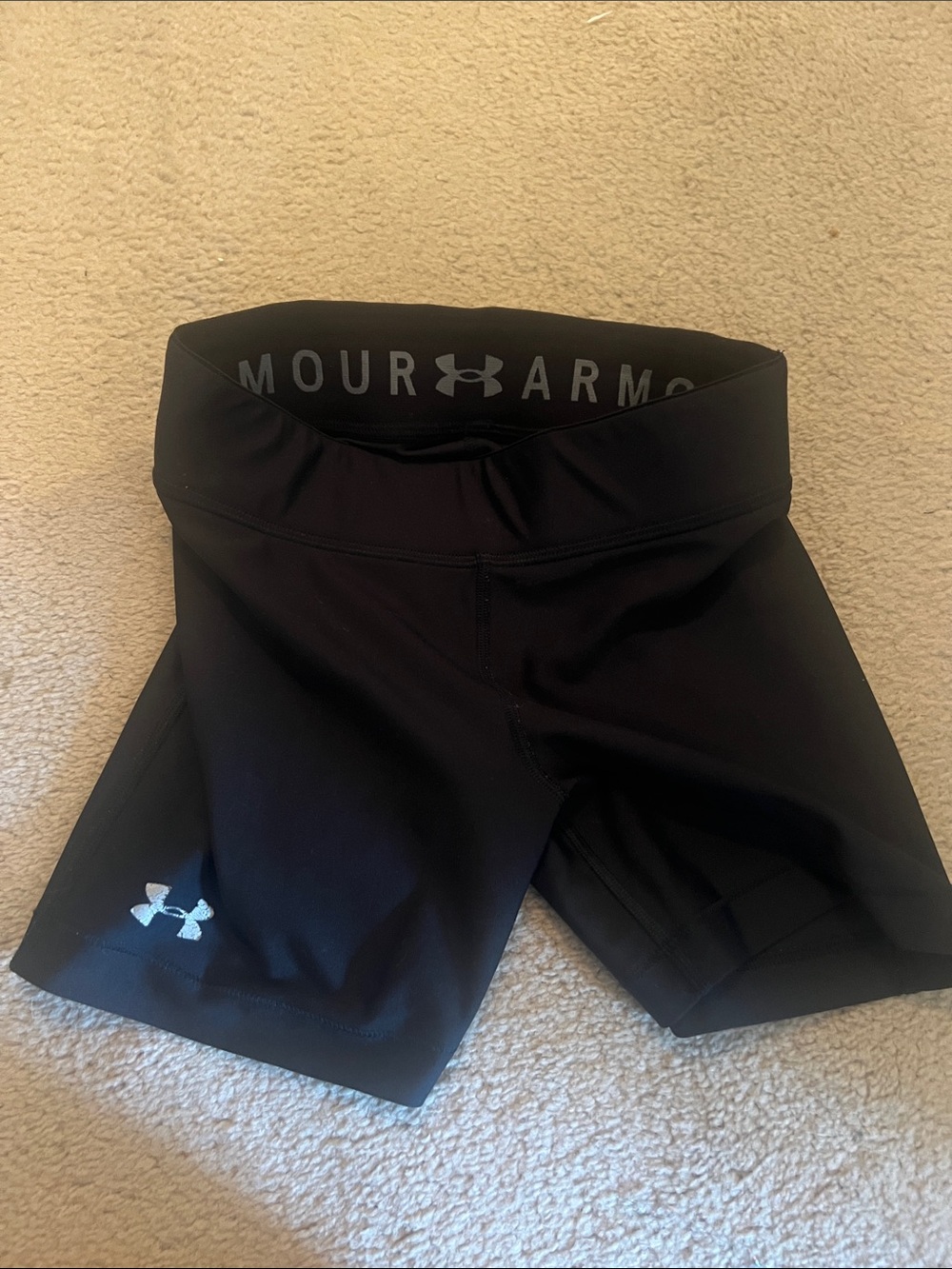 Under Armour Black Women's Training Bike Shorts